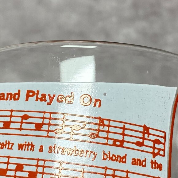 Hazel Atlas Big Top Peanut Butter Glass "The Band Played On" Song Lyrics Mug - Picture 10 of 10